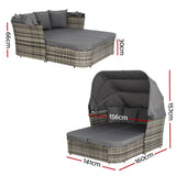 Gardeon Luxury Outdoor Sun Lounge Day Bed