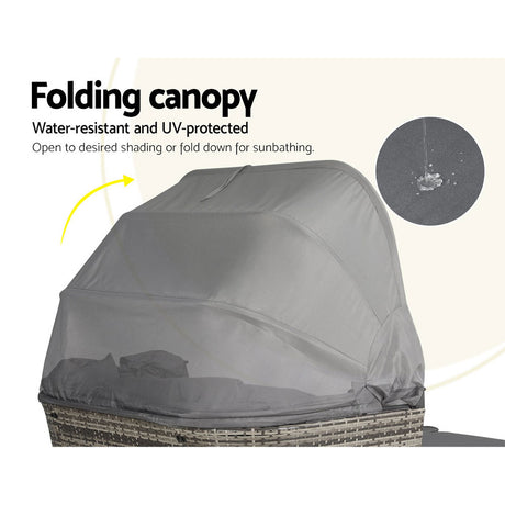 Gardeon Luxury Outdoor Sun Lounge Day Bed