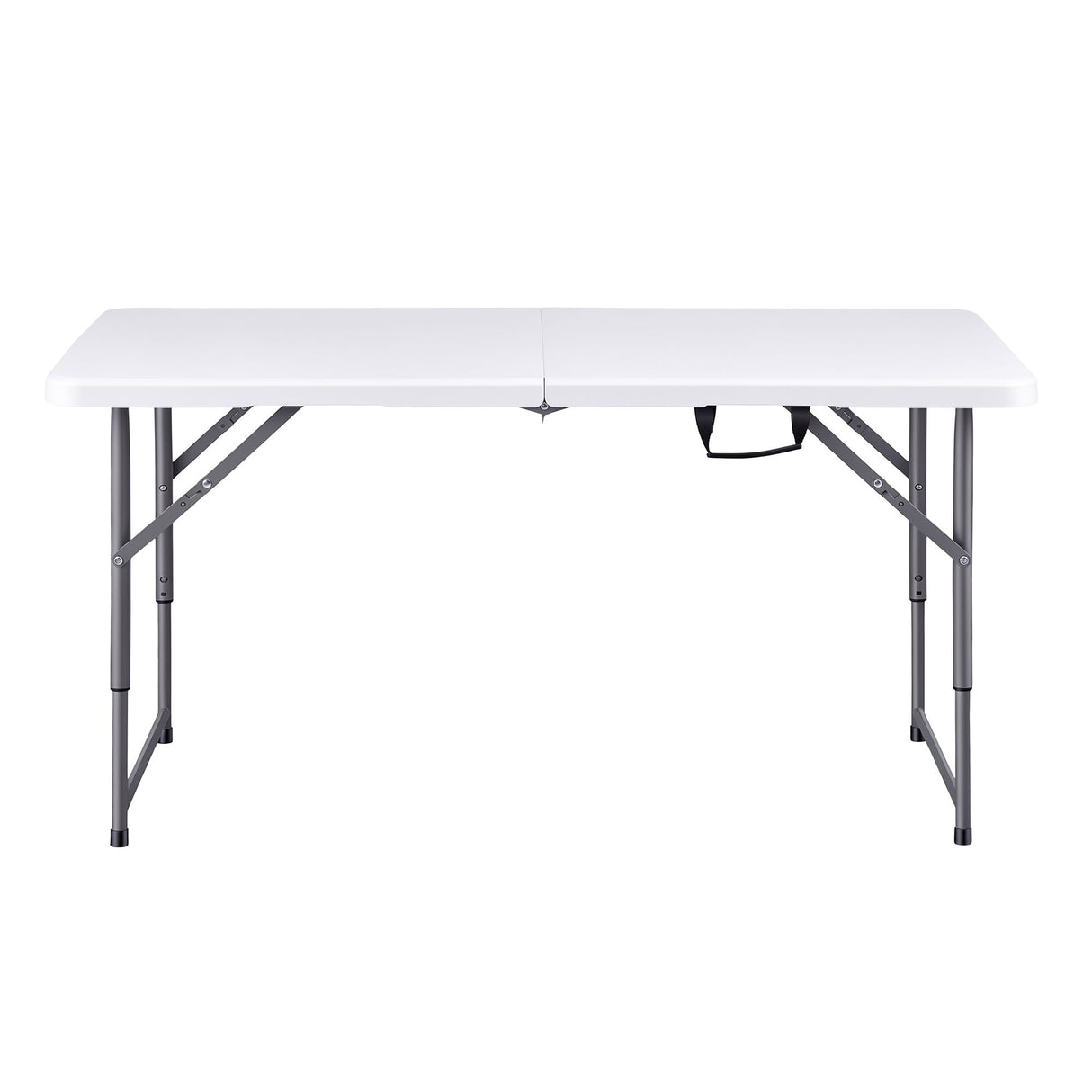 Port Elliot Adjustable Height Folding Camping Table, White