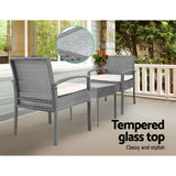 Bringo Bistro Set, 3 piece, Grey