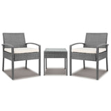 Bringo Bistro Set, 3 piece, Grey