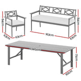 Gardeon 5-Piece Acacia Wood Dining Set