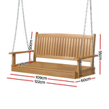 Bega Porch Swing Chair, Teak image 2