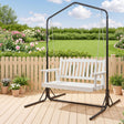 Werri Beach 2 Seater Swing Chair, White