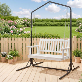Werri Beach 2 Seater Swing Chair, White