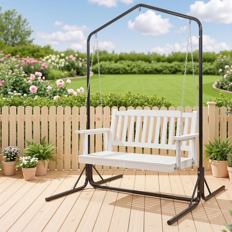 Werri Beach 2 Seater Swing Chair, White