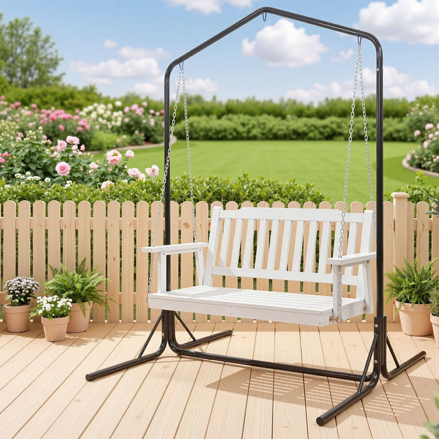 Werri Beach 2 Seater Swing Chair, White