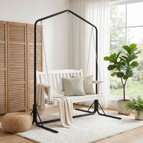 Werri Beach 2 Seater Swing Chair, White
