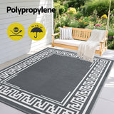 Gardeon Reversible Outdoor Rug — Greek Key Pattern, UV-Resistant PP, Multiple Sizes — Allure Home Collections