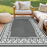 Gardeon Reversible Outdoor Rug — Greek Key Pattern, UV-Resistant PP, Multiple Sizes — Allure Home Collections