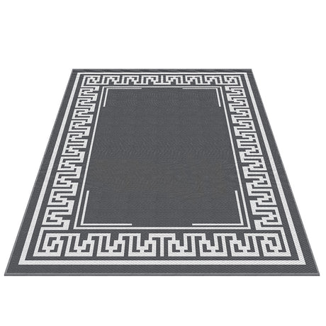 Gardeon Reversible Outdoor Rug — Greek Key Pattern, UV-Resistant PP, Multiple Sizes — Allure Home Collections