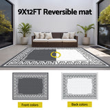 Gardeon Reversible Outdoor Rug — Greek Key Pattern, UV-Resistant PP, Multiple Sizes — Allure Home Collections