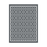 Reversible Ogee Outdoor Rug, Grey 274x366cm