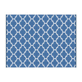 Reversible Wave Outdoor Rug, Blue 274x366cm