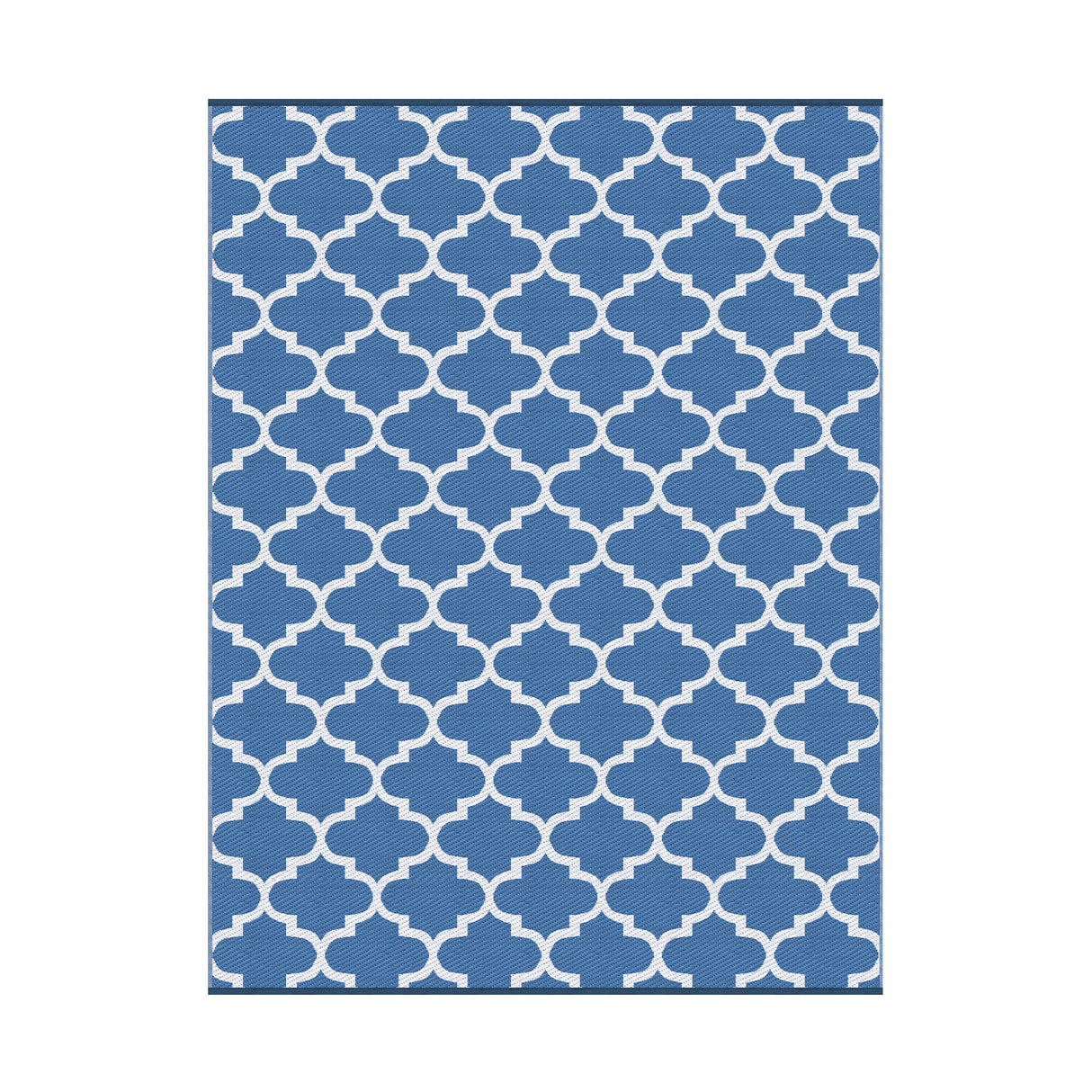 Reversible Wave Outdoor Rug, Blue 274x366cm