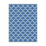 Reversible Wave Outdoor Rug, Blue 274x366cm