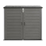 Gardeon 1170L Lockable Outdoor Storage Box — UV-Resistant PP Plastic, Grey — Allure Home Collections