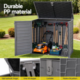 Gardeon 1170L Lockable Outdoor Storage Box — UV-Resistant PP Plastic, Grey — Allure Home Collections