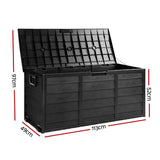 Worongary 290L Outdoor Storage Box, Black