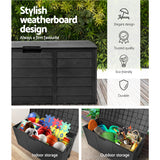 Worongary 290L Outdoor Storage Box, Black