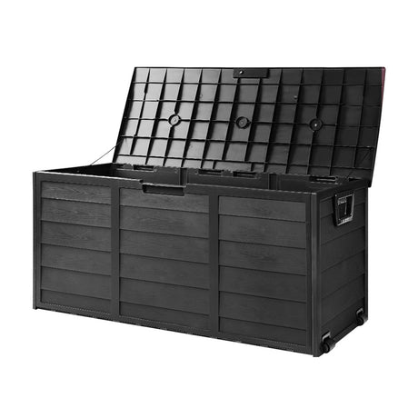 Worongary 290L Outdoor Storage Box, Black