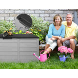 Gardeon 290L Lockable Outdoor Storage Box — Weather-Resistant, Black — Allure Home Collections