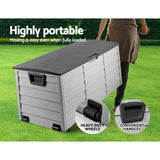 Gardeon 290L Lockable Outdoor Storage Box — Weather-Resistant, Black — Allure Home Collections