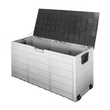 Gardeon 290L Lockable Outdoor Storage Box — Weather-Resistant, Black — Allure Home Collections