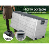 Gardeon 290L Lockable Outdoor Storage Box — Weather-Resistant, Grey — Allure Home Collections