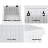 Point Turton 56L Outdoor Storage Box, White