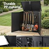 Limone Storage Box, Lockable Outdoor, 775L, Black