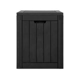 Gardeon 118L Lockable Outdoor Storage Box — Weather-Resistant PP, Black — Allure Home Collections