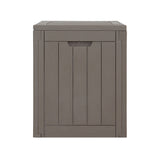 Gardeon 118L Lockable Outdoor Storage Box — Weather-Resistant PP, Grey — Allure Home Collections