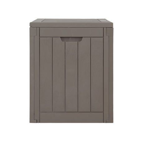 Gardeon 118L Lockable Outdoor Storage Box — Weather-Resistant PP, Grey — Allure Home Collections
