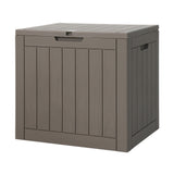 Gardeon 118L Lockable Outdoor Storage Box — Weather-Resistant PP, Grey — Allure Home Collections