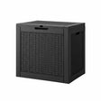 Port Julia 118L Outdoor Storage Box, Black