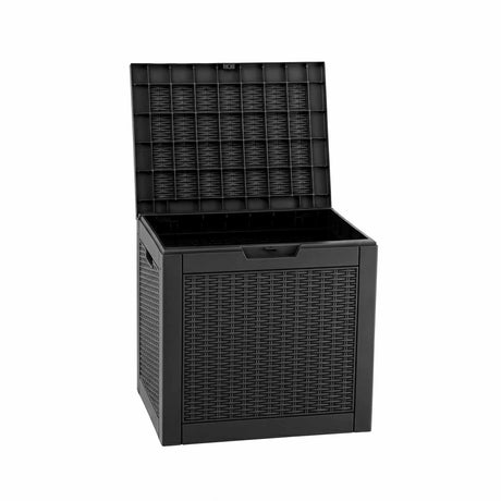 Port Julia 118L Outdoor Storage Box, Black
