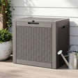 Port Julia 118L Outdoor Storage Box, Brown