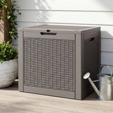 Port Julia 118L Outdoor Storage Box, Brown