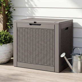 Port Julia 118L Outdoor Storage Box, Brown
