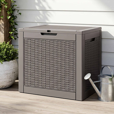 Port Julia 118L Outdoor Storage Box, Brown