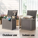 Port Julia 118L Outdoor Storage Box, Brown