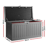 Gardeon 190L Lockable Outdoor Storage Box — Stylish, Weather-Resistant, Black — Allure Home Collections