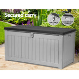 Gardeon 190L Lockable Outdoor Storage Box — Stylish, Weather-Resistant, Black — Allure Home Collections