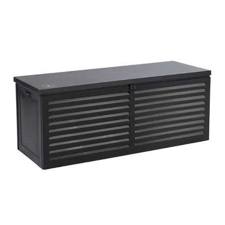 Gardeon 390L Lockable Outdoor Storage Box — All-Black, Weather-Resistant — Allure Home Collections