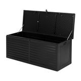 Gardeon 390L Lockable Outdoor Storage Box — All-Black, Weather-Resistant — Allure Home Collections
