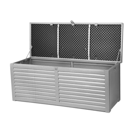 Gardeon 390L Lockable Outdoor Storage Bench Box — Black, Weather-Resistant — Allure Home Collections
