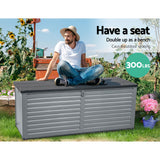 Curramulka 390L Outdoor Storage Box, Grey
