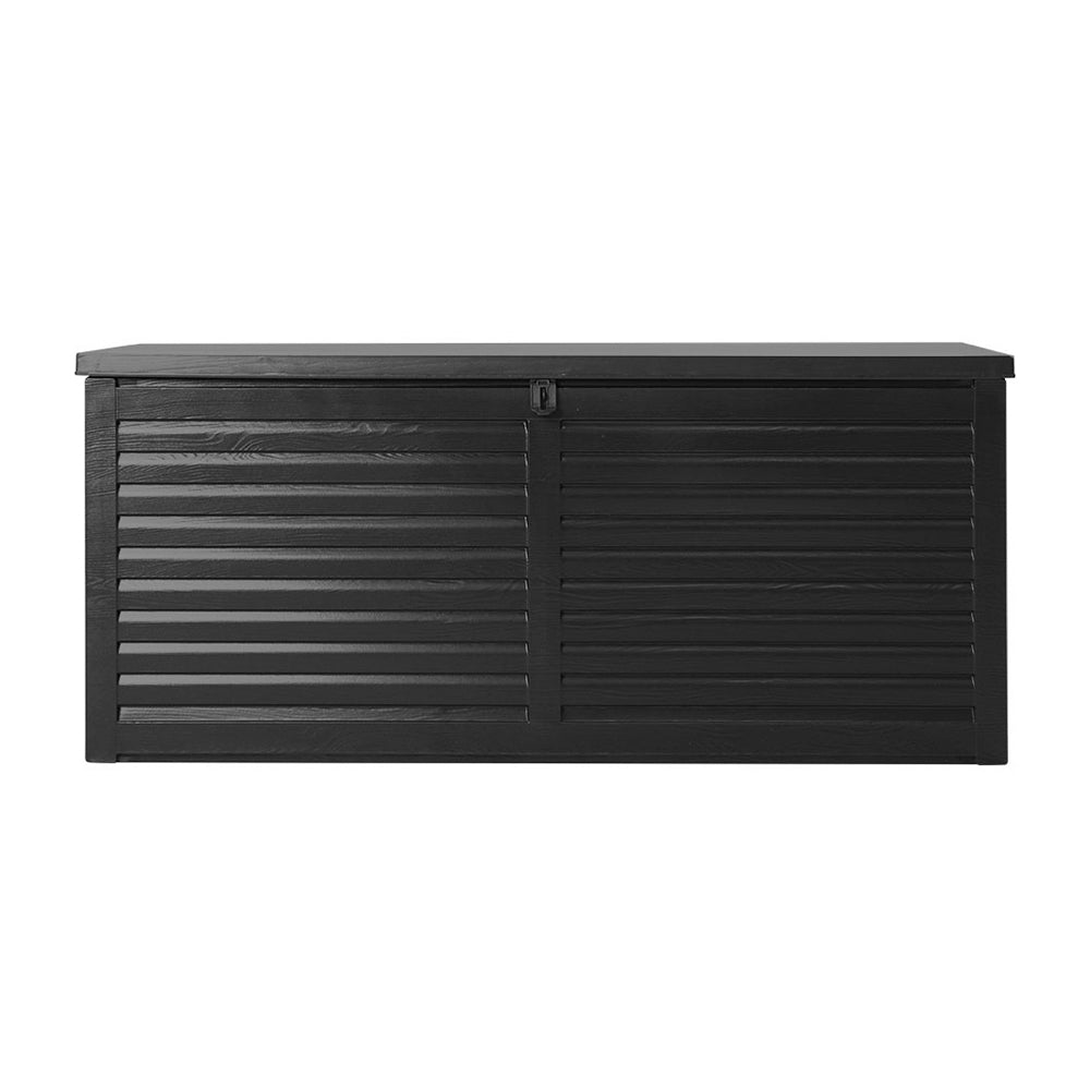 Yorketown 490L Outdoor Storage Bench Box, Black
