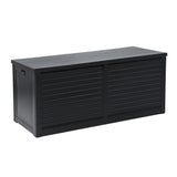 Gardeon 490L Lockable Outdoor Storage Bench Box — All-Black, Weather-Resistant — Allure Home Collections